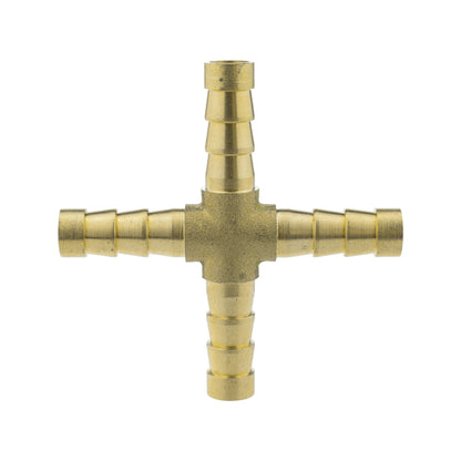 Brass 6mm Cross Connector