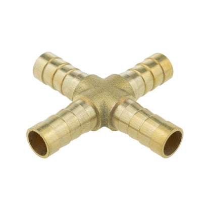 Brass 8mm Cross Connector
