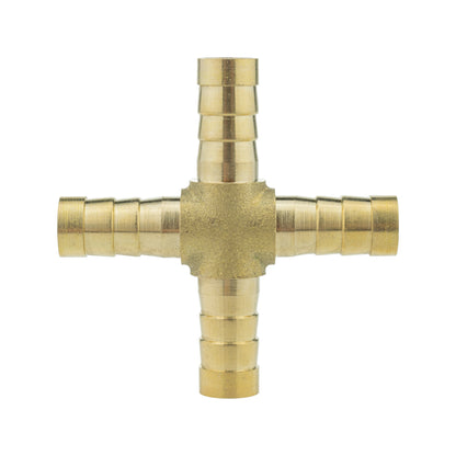 Brass 8mm Cross Connector