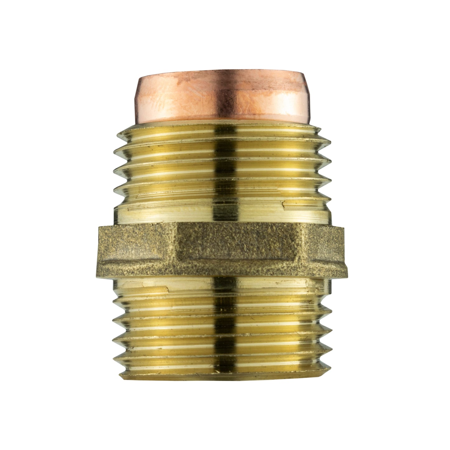 Brass Compression Straight Fitting 15mm x 1/2" BSP Male