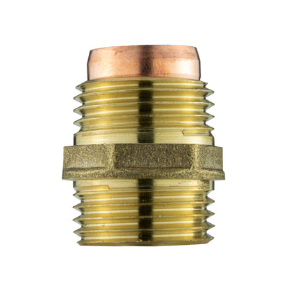 Brass Compression Straight Fitting 15mm x 1/2" BSP Male