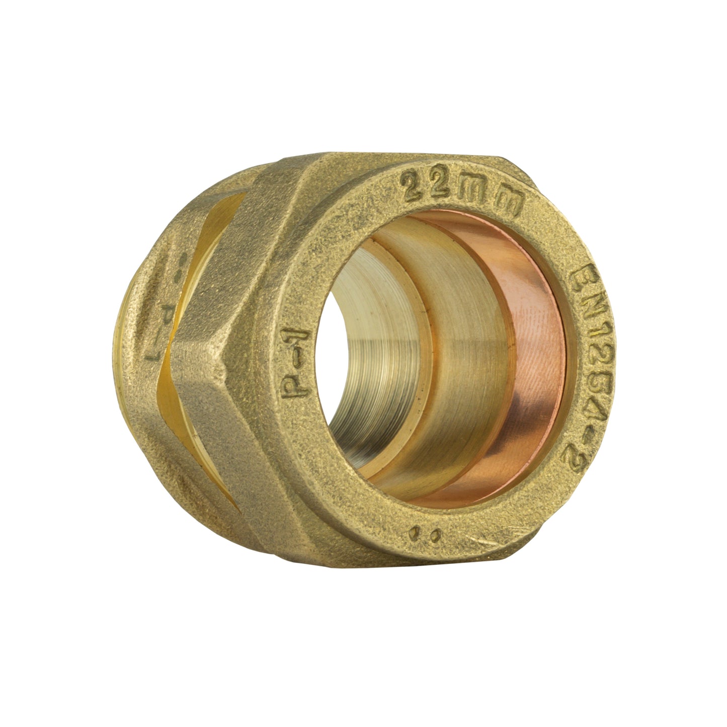 Brass Compression Straight Fitting 22mm x 3/4" BSP Male