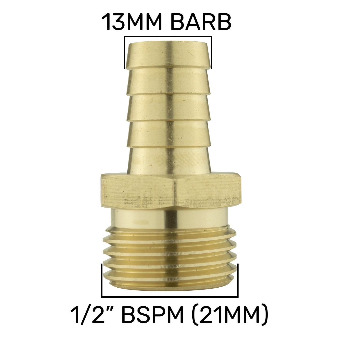 1/2’’ BSP Water Butt Set with Lever Tap and 13mm Brass Hose Connector