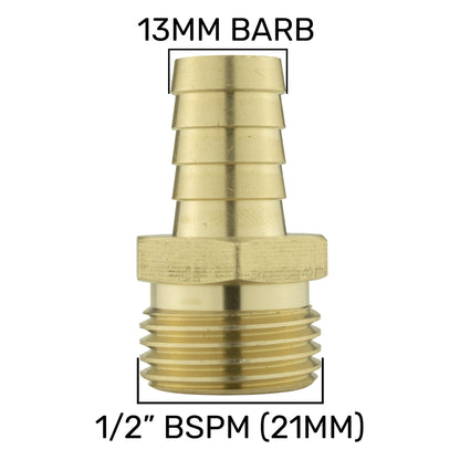 1/2’’ BSP Water Butt Set with Lever Tap and 13mm Brass Hose Connector