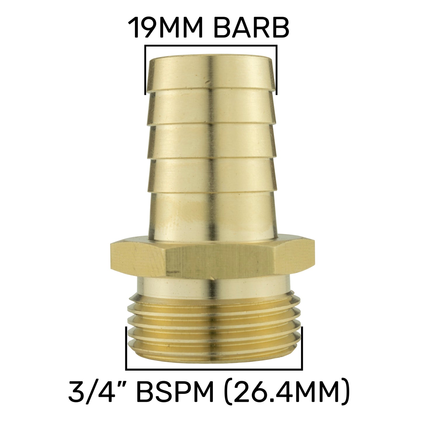 3/4’’ BSP Water Butt Set with Lever Tap and 19mm Brass Hose Connector