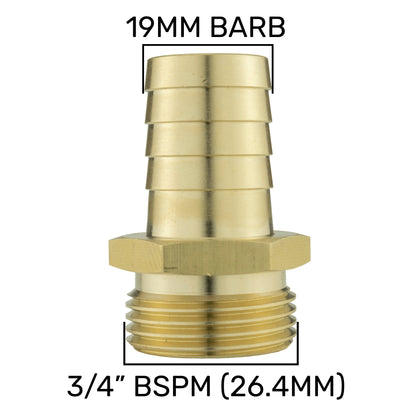 3/4’’ BSP Water Butt Set with Lever Tap and 19mm Brass Hose Connector