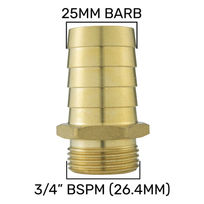3/4’’ BSP Water Butt Set with Lever Tap and 25mm Brass Hose Connector