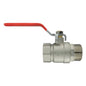 Nickel-Plated Brass Lever Valve – 1" BSP Male to Female Thread