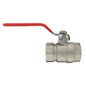 Nickel-Plated Brass Lever Valve with 3/4" BSP Female Thread