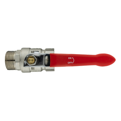 Nickel-Plated Brass Lever Valve 3/4" BSP Male x Female