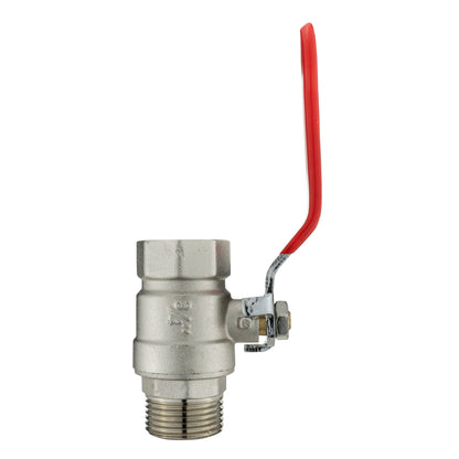 25mm MDPE Wall Flange Set with Lever Valve and 19mm Barbed Geka Connectors