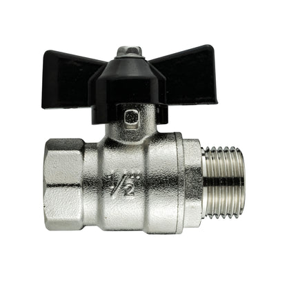 20mm MDPE Wall Flange Set Complete with Bib Valve and ½” Geka Fitting