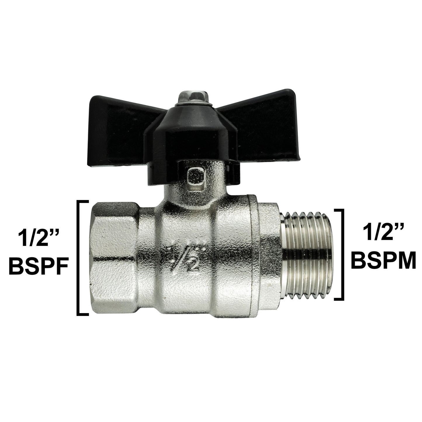 20mm MDPE Wall Flange Set Complete with Bib Valve and ½” Geka Fitting