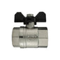 Nickel-Plated Brass Butterfly Valve 1" BSP Female