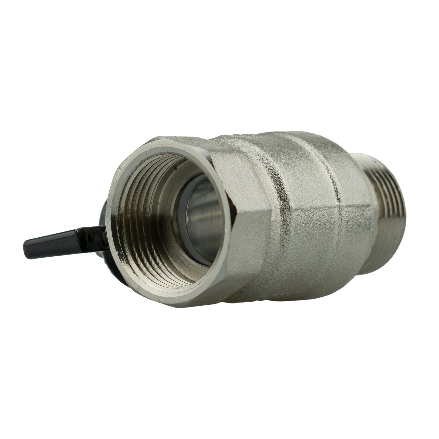 25mm MDPE Wall Flange Set Including Bib Valve and Lime Male Click-Lock Fitting
