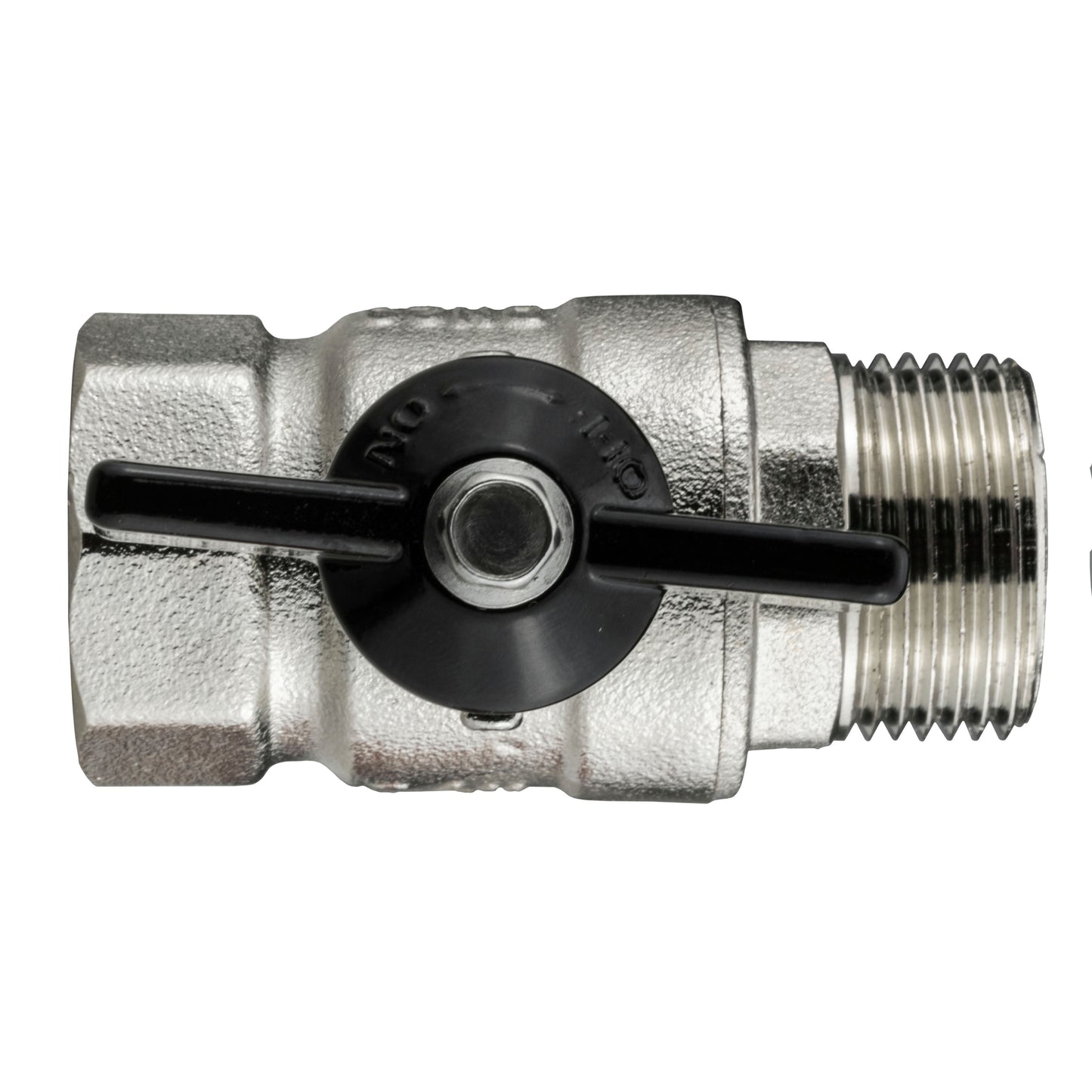 25mm MDPE Wall Flange Set Including Bib Valve and Lime Male Click-Lock Fitting