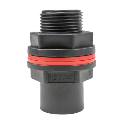 Water Butt Connector with 3/4" BSP Male and 1/2" BSP Female Threads