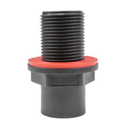 Water Butt Connector with 3/4" BSP Male and 1/2" BSP Female Threads