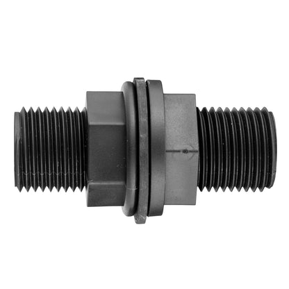 1/2" BSP Water Butt Fitting Set with Metal Female Bib Tap and Male Quick-Connect Adapter
