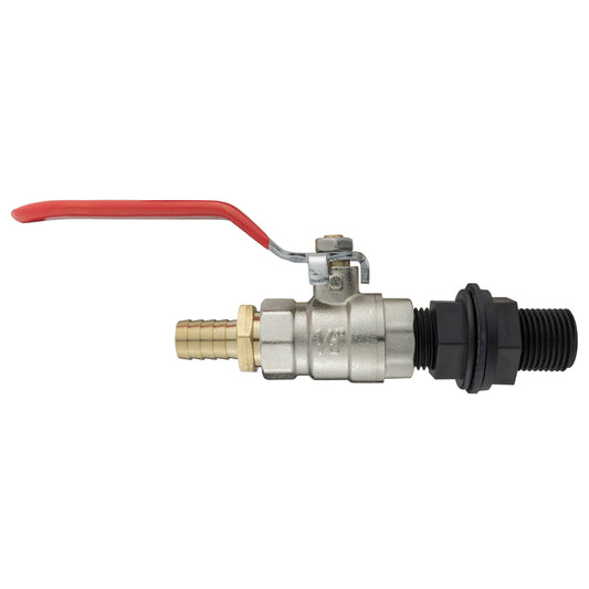 1/2’’ BSP Water Butt Set with Lever Tap and 13mm Brass Hose Connector