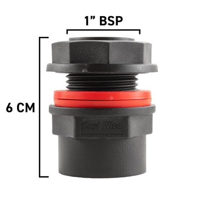 Water Butt including 1" BSP Male Inlet and Female Outlet