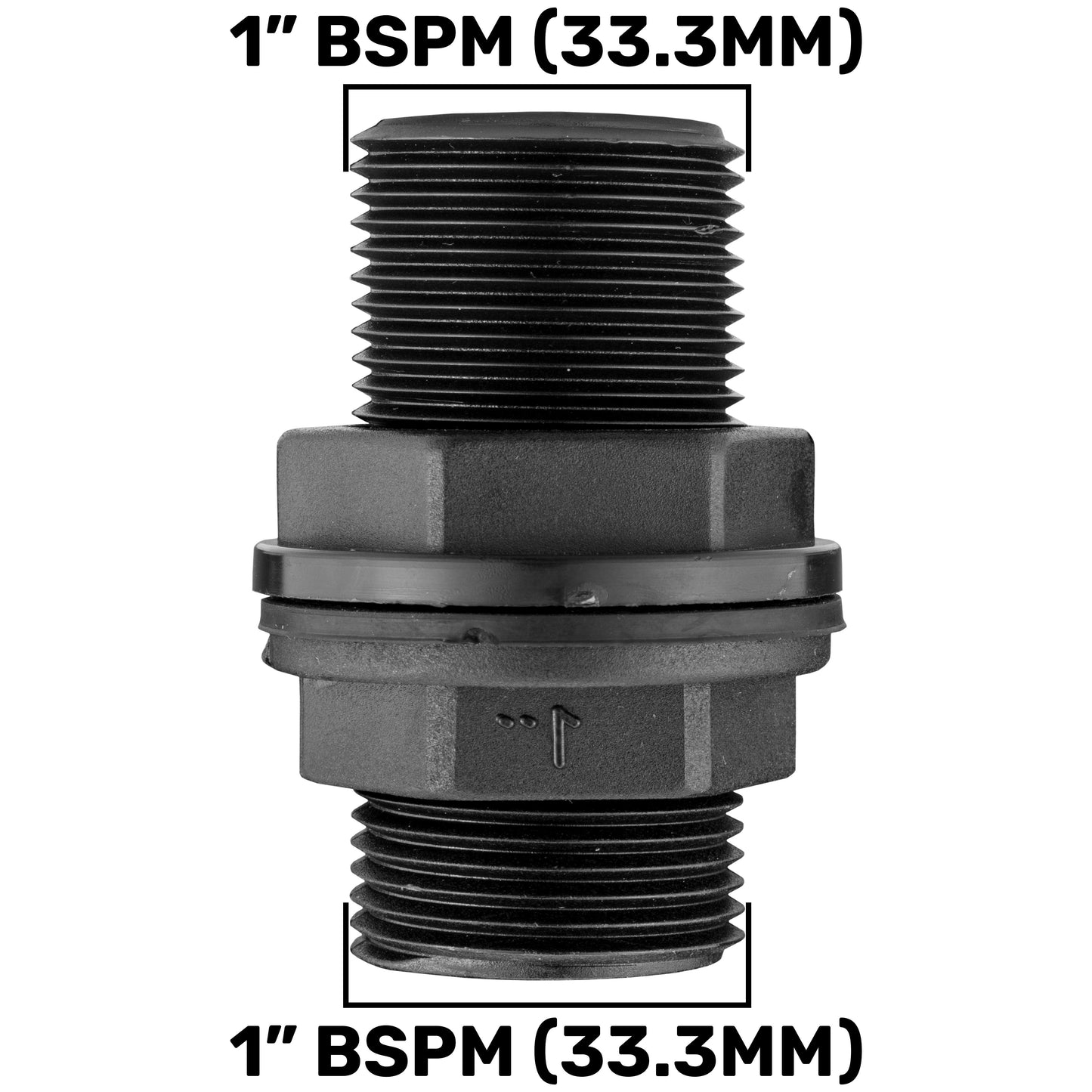 1’’ BSP Water Butt Tap Set with Durable Metal Valve and Quick-Fit Connector