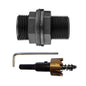Tank Inlet Connector Set with 1" BSPM Thread, Washer and Drill Bit