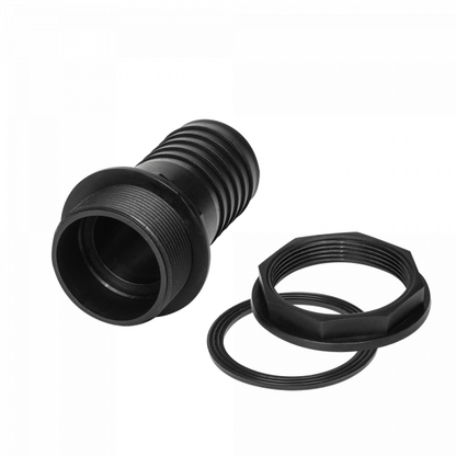 1/2" BSPM Tank Connector with Washer, Nut & 1/2" Barb – Includes Drill Bit