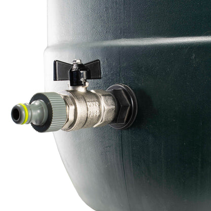 3/4’’ BSP Water Butt Tap Set with Durable Metal Valve and Quick-Fit Connector