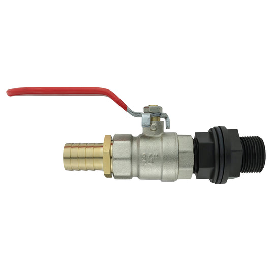 3/4’’ BSP Water Butt Set with Lever Tap and 25mm Brass Hose Connector