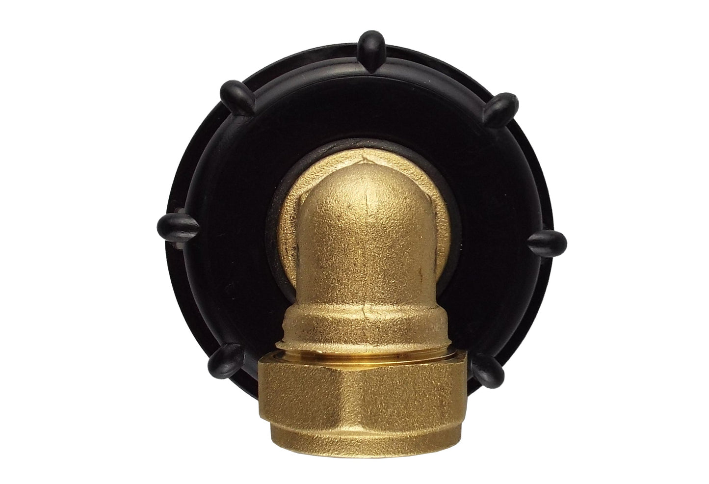 IBC 2” S60X6 Lid with 22mm Brass Compression Elbow and ¾” BSP
