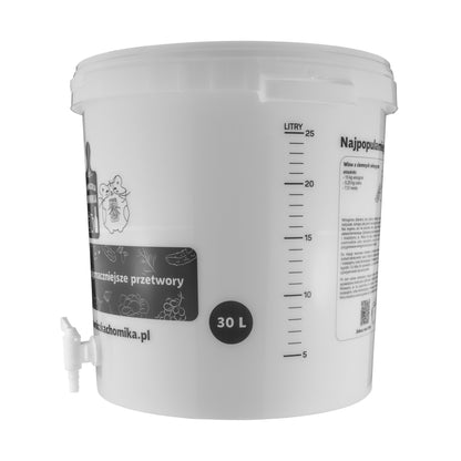 30L Homebrew Fermentation Bucket with Tap