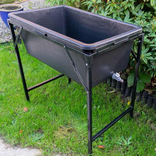 90L Dog Bath with Tap and Elevated Stand