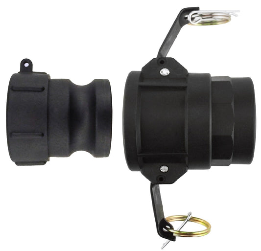 IBC 2” S60X6 Adapter with 2” Type D Camlock Coupling