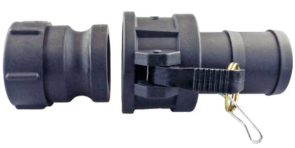 IBC 2” S60X6 Adapter with 1” Male Camlock and 1” Type C Coupling
