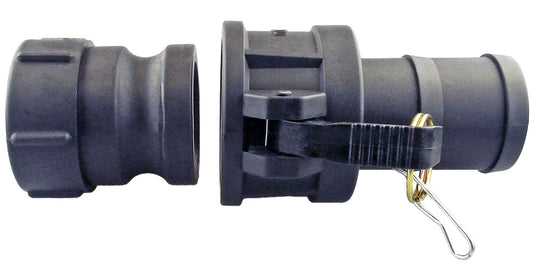 IBC 2” S60X6 Adapter with 1” Male Camlock and 1” Type C Coupling