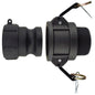 IBC 2" S60X6 Adapter with 1.5" Male Camlock and Type B Coupler