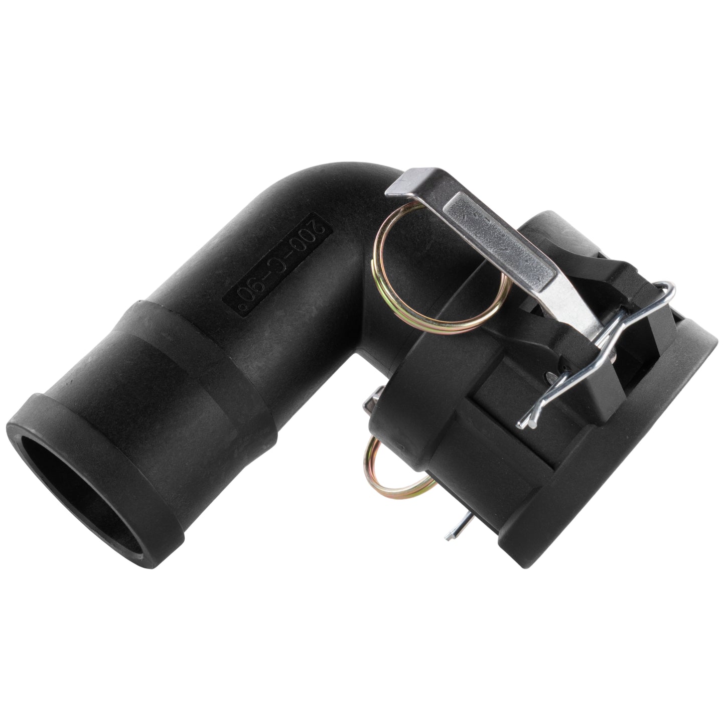 90° Female Camlock Elbow with 1" Barb