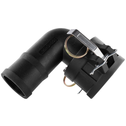 90° Female Camlock Elbow with 1" Barb