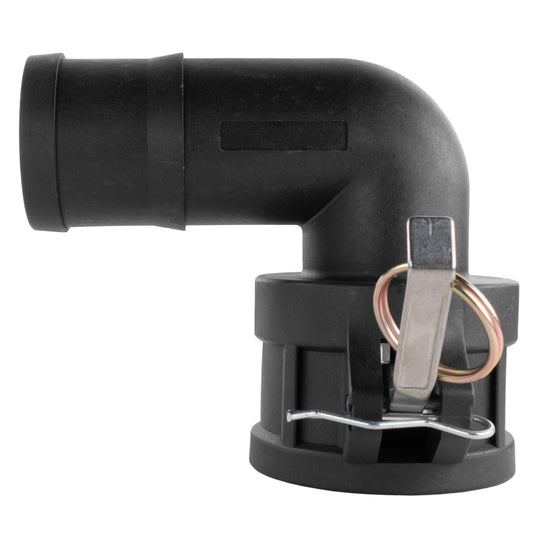 90° Female Camlock Elbow with 3" Barb