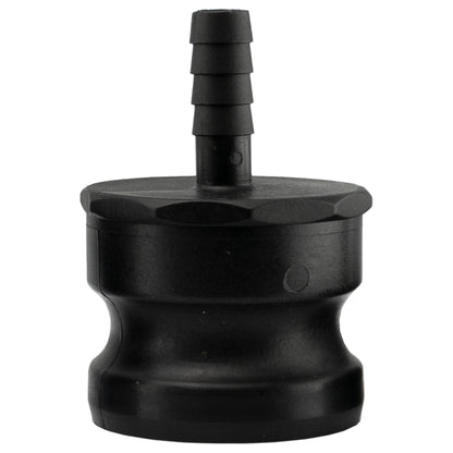 2" Type E Camlock Adapter with 1/2" Hose Tail