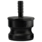 2" Type E Camlock Adapter with 1/2" Hose Tail