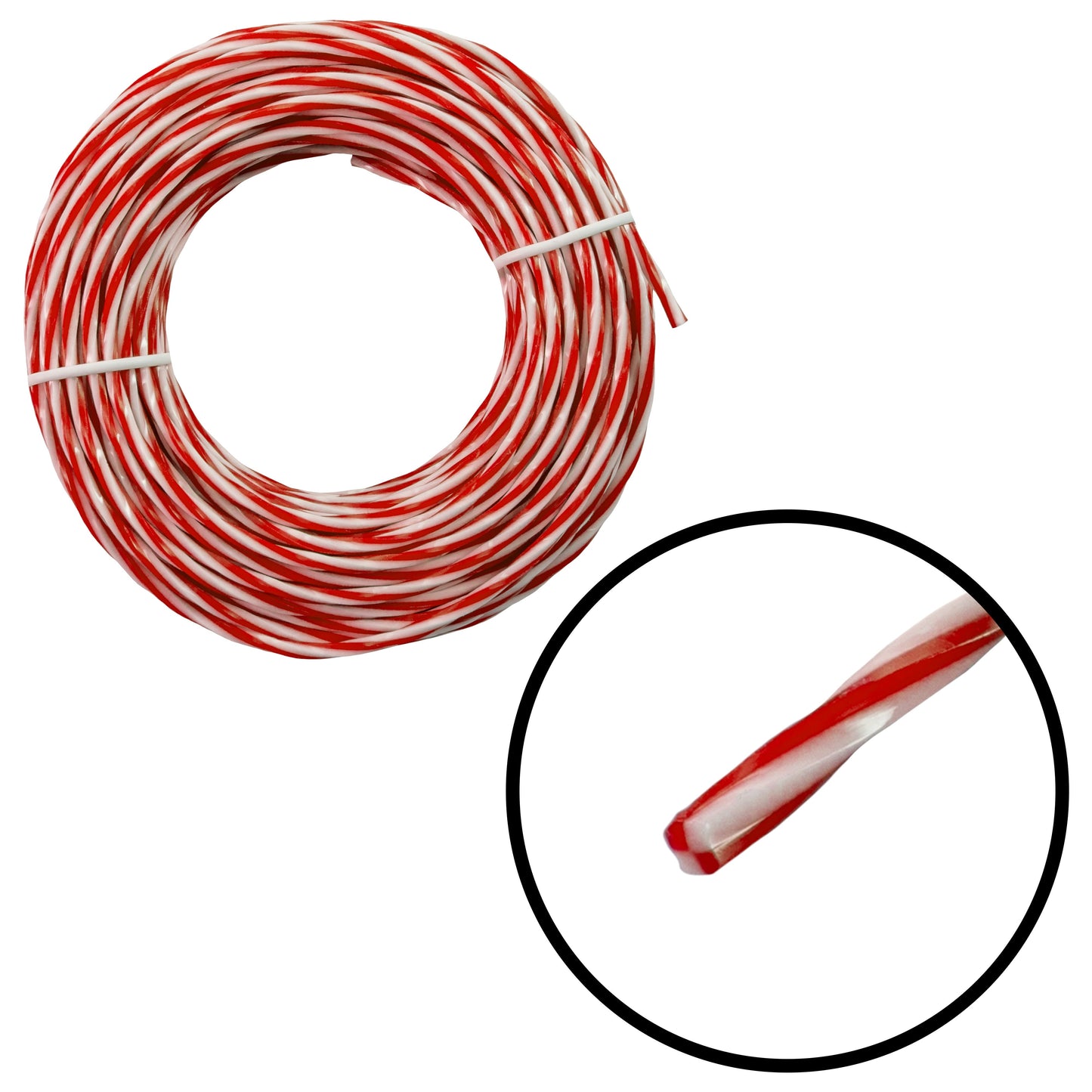 Red Strimmer Line with Chess Design