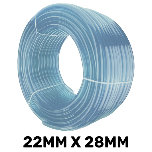 Transparent Flexible PVC Hose Pipe 22mm x 28mm