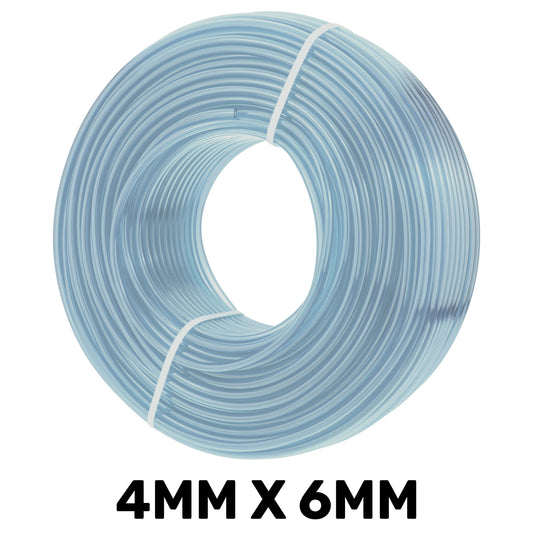 Transparent Flexible PVC Hose – 4mm x 6mm