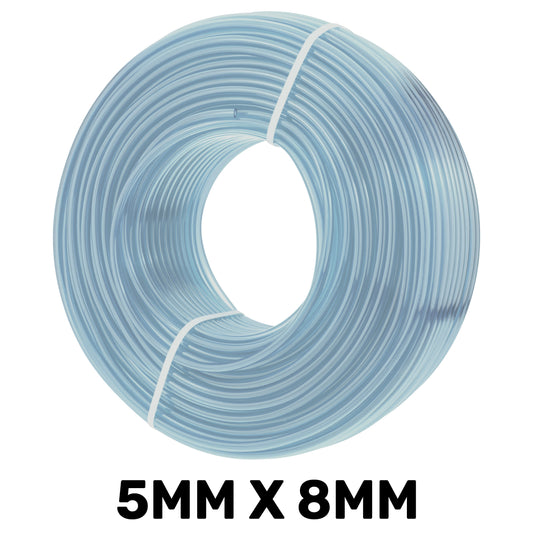 Transparent PVC Tubing 5mm x 8mm