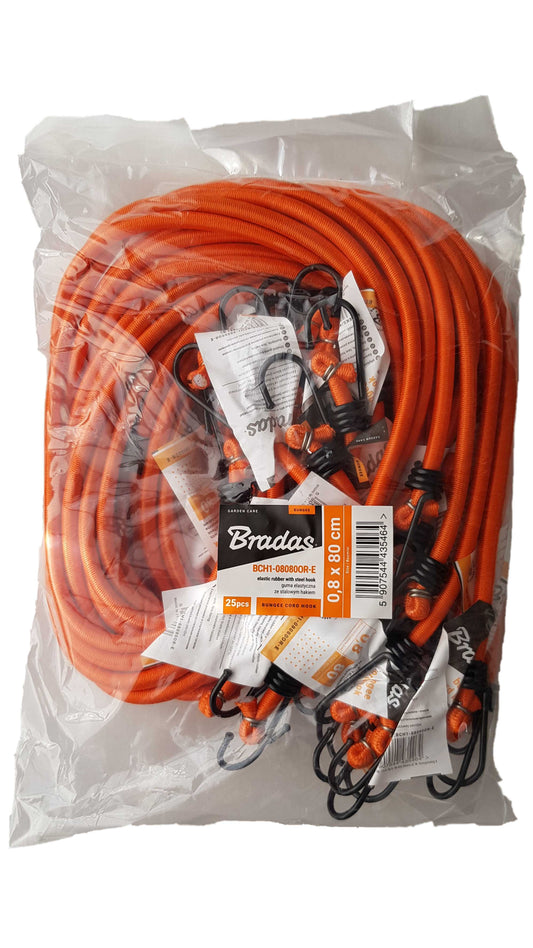 80cm Metal-Hook Bungee Cord