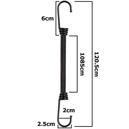 120cm Metal-Hook Bungee Cord