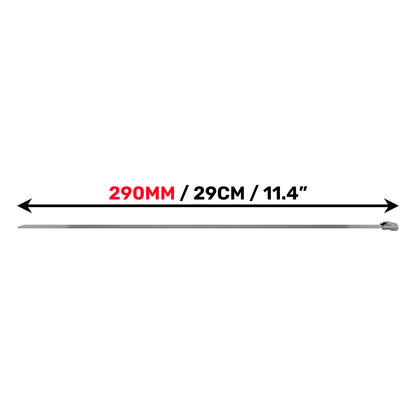 Stainless Steel Locking Cable Straps – 4.6mm x 290mm