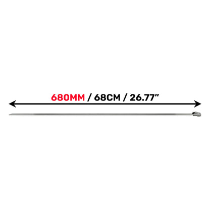 Stainless Steel Locking Cable Straps – 4.6mm x 680mm